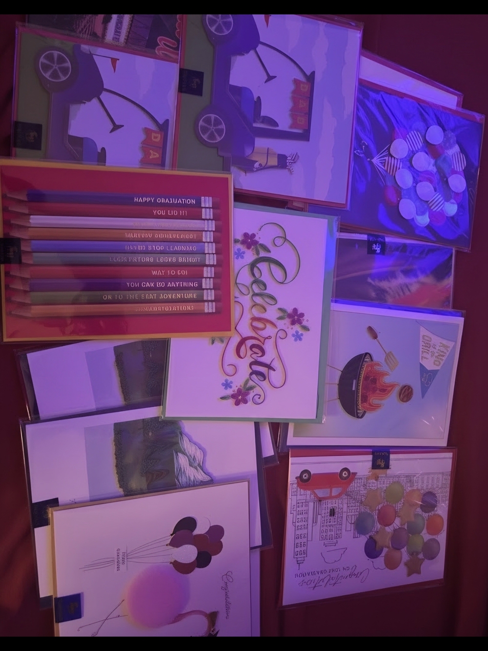Lot Of 14 Congratulations Graduation And Father's Day Niquead Greeting Cards